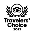 Dank der tollen Gästebewertungen  dürfen wir uns über den Tripadvisor Travelers Choice 2021 freuen!